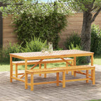 Garten Essgruppe 3 pcs Braun Massivholz Akazie