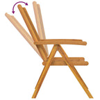 Garten Essgruppe 7 pcs Braun Massivholz Akazie