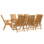 Garten Essgruppe 9 pcs Braun Massivholz Akazie