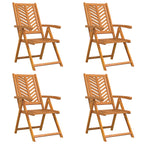 Gartenstuhl 4 pcs Braun 57 x 72 x 109 cm Massivholz Akazie