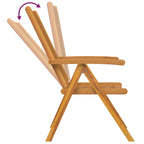 Gartenstuhl 6 pcs Braun 57 x 72 x 109 cm Massivholz Akazie