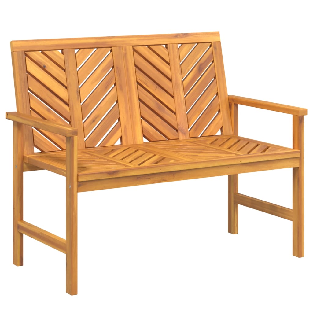 Gartenbank 109 cm Massivholz Akazie