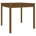 Gartentisch Honigbraun 82,5x82,5x76 cm Massivholz Kiefer