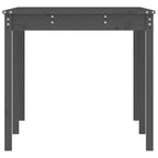 Gartentisch Grau 159,5x82,5x76 cm Massivholz Kiefer