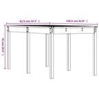Gartentisch 159,5x82,5x76 cm Massivholz Douglasie