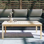 Gartentisch 121x82,5x45 cm Massivholz Kiefer