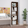 Bücherregal Räuchereiche 45x24x160 cm Holzwerkstoff