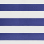 Markise Einziehbar Blau und Weiß 4x3 m Stoff und Aluminium