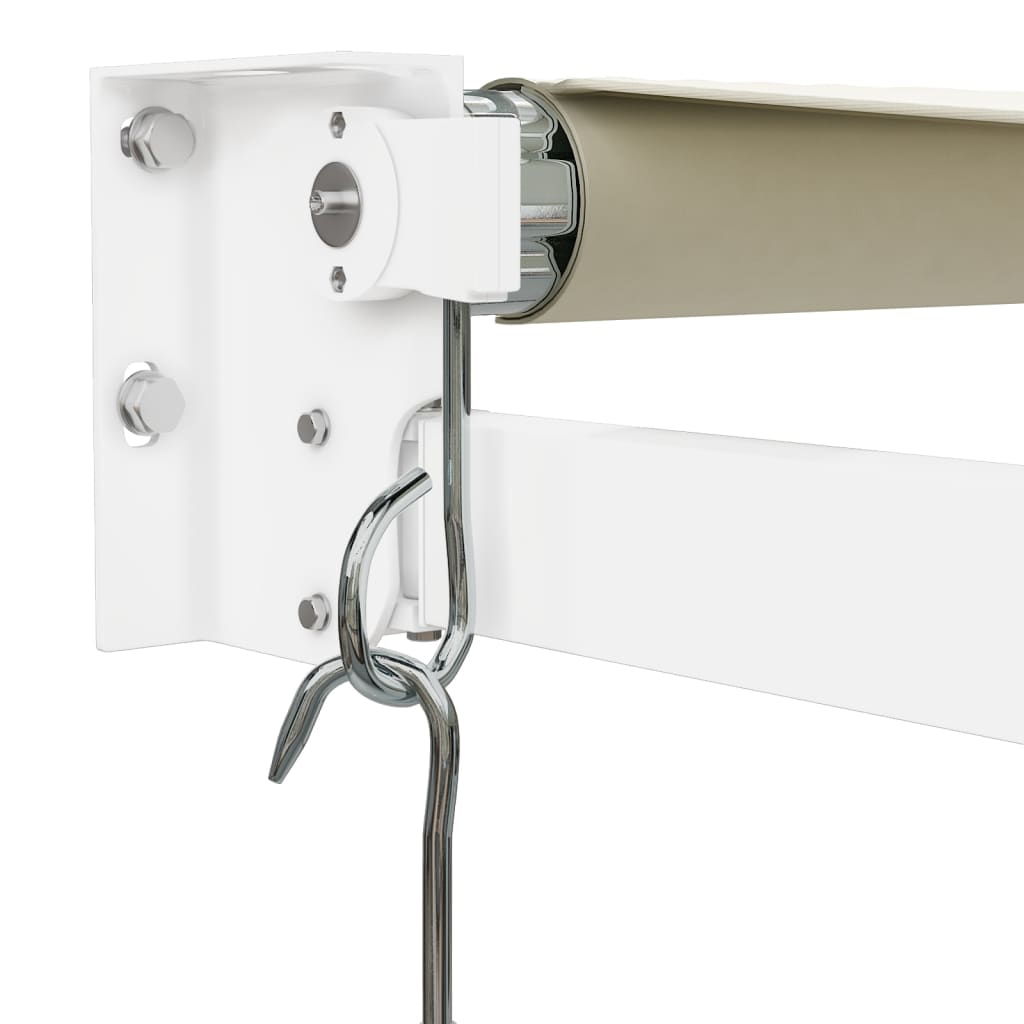 Markise Einziehbar Creme 4,5x3 m Stoff und Aluminium