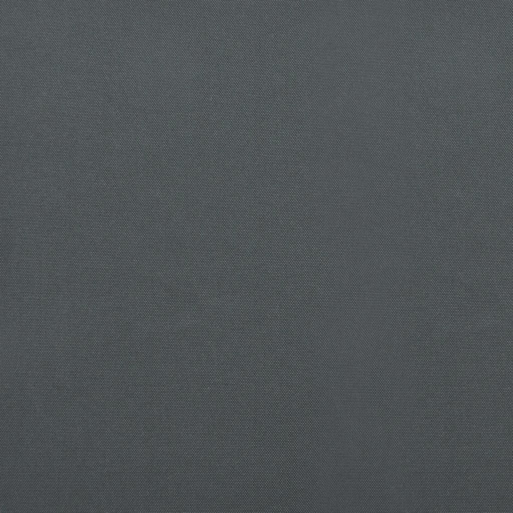 Markise Einziehbar Anthrazit 4x3 m Stoff und Aluminium
