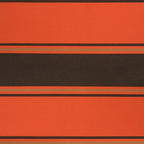 Markise Einziehbar Orange und Braun 4x3 m Stoff und Aluminium