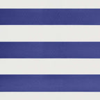 Markise Einziehbar Blau und Weiß 3x2,5 m Stoff und Aluminium