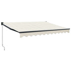 Markise Einziehbar Creme 3x2,5 m Stoff und Aluminium