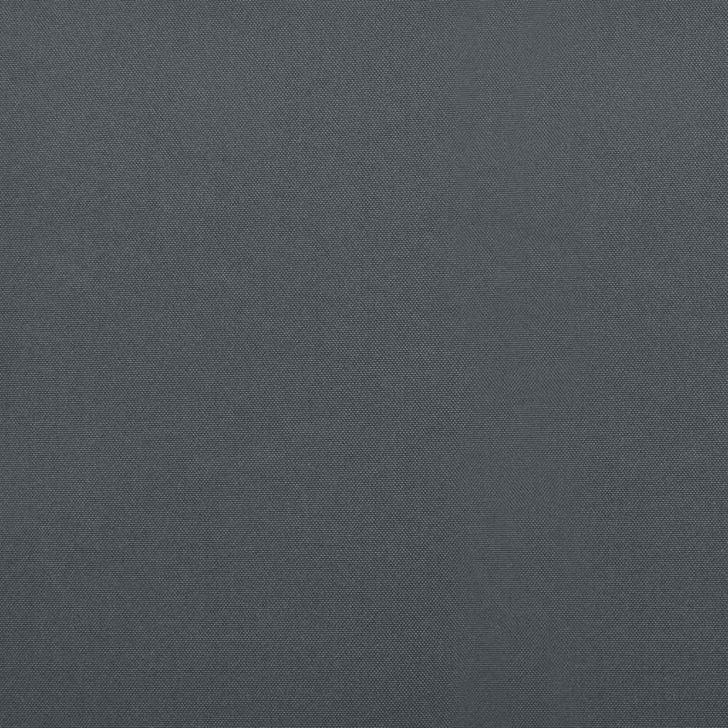 Markise Einziehbar Anthrazit 5x3 m Stoff und Aluminium