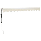 Elektrische Markise mit Kurbel Creme 3,5x2,5 m