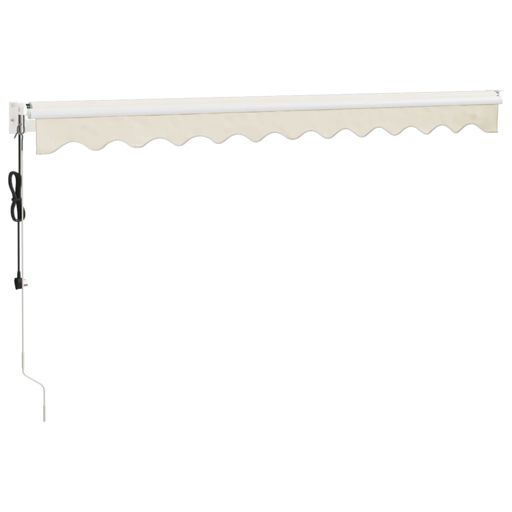 Elektrische Markise mit Kurbel Creme 3,5x2,5 m