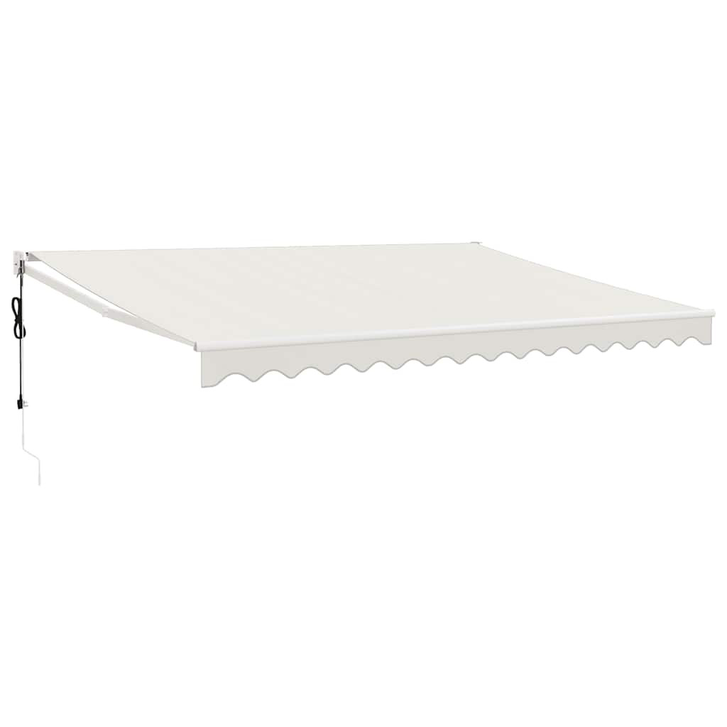 Elektrische Markise mit Kurbel Creme 4x3 m