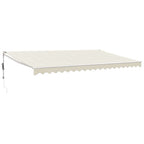 Elektrische Markise mit Kurbel Creme 5x3 m