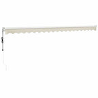 Elektrische Markise mit Kurbel Creme 5x3 m