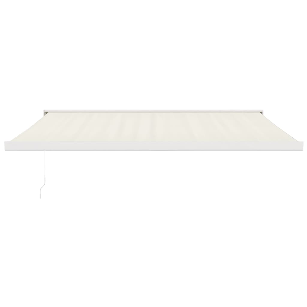 Markise Einziehbar Creme 4x3 m Stoff und Aluminium