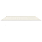 Markise Einziehbar Creme 5x3 m Stoff und Aluminium