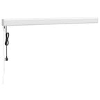 Markise Einziehbar Orange und Braun 3x2,5 m Stoff und Aluminium
