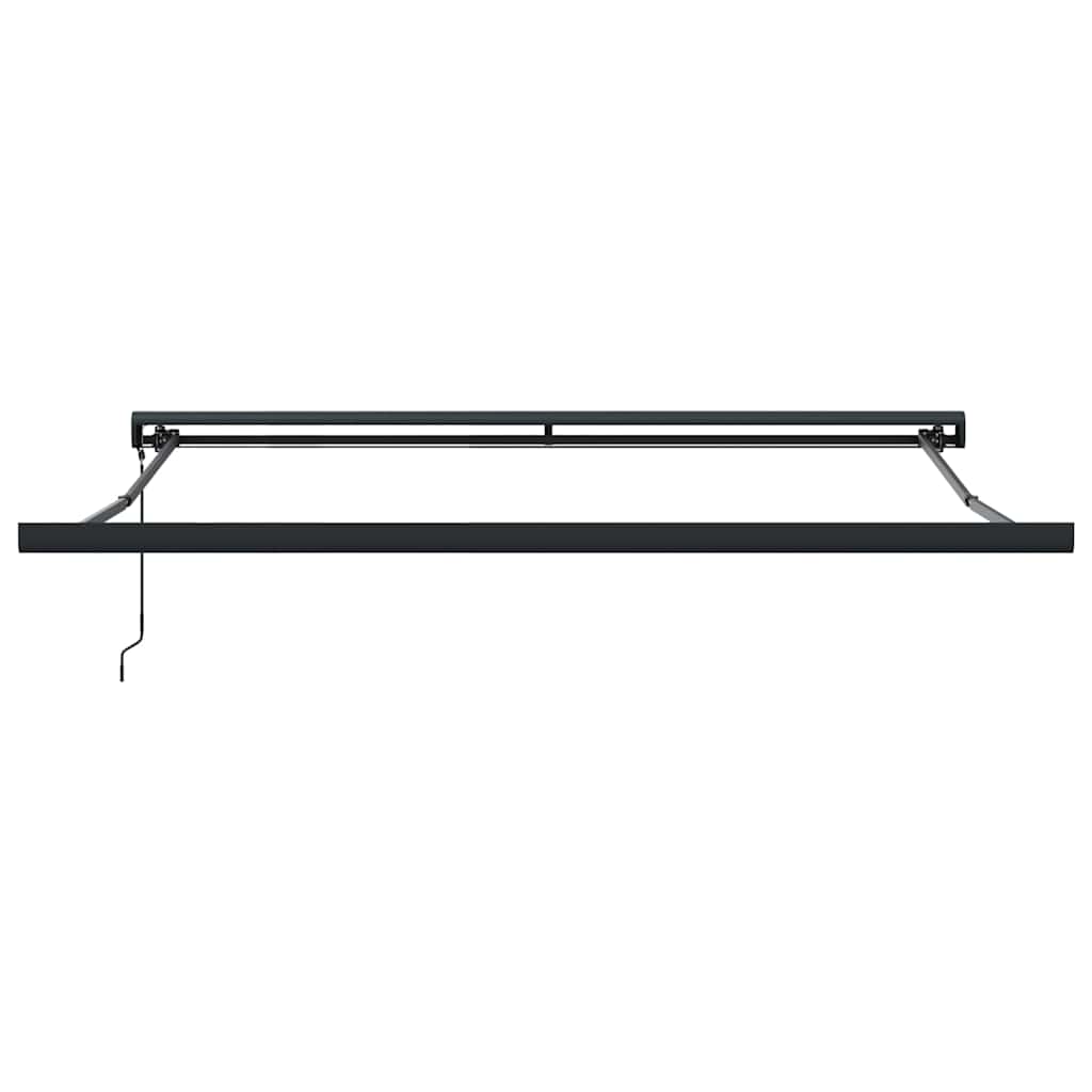 Markise Einziehbar Orange und Braun 3,5x2,5 m Stoff & Aluminium