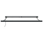 Markise Einziehbar Orange und Braun 3,5x2,5 m Stoff & Aluminium