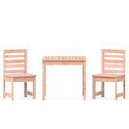 3-tlg. Garten-Bistro-Set Massivholz Douglasie