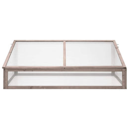 vidaXL Gewächshaus Grau 110x56x39 cm Tannenholz