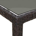 Gartentisch Braun 90 x 90 x 75 cm Poly-Rattan