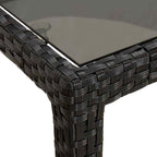 Gartentisch Schwarz 150 x 90 x 75 cm Poly-Rattan