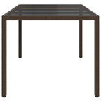 Gartentisch Braun 190 x 90 x 75 cm Poly-Rattan