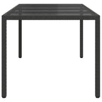 Gartentisch Schwarz 190 x 90 x 75 cm Poly-Rattan