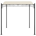 Markise Creme 2x2,3 m 180 g/m² Stoff und Stahl