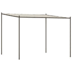 Pavillon Weiß 3x3 m 180 g/m² Stoff und Stahl