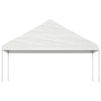 Pavillon mit Dach Weiß 5,88x2,23x3,75 m Polyethylen