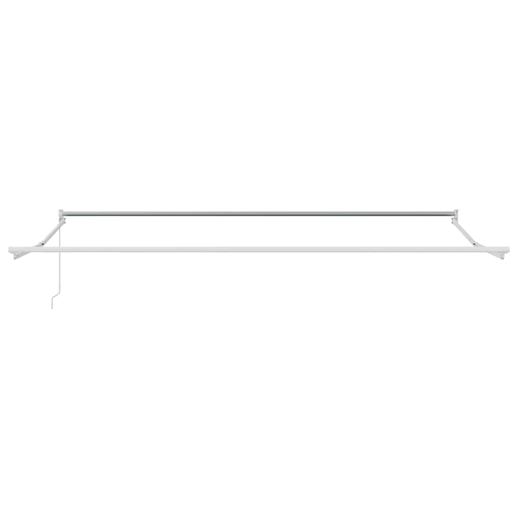 Ausziehbarer Sonnenschirmrahmen Weiß 450 x 300 cm Aluminium