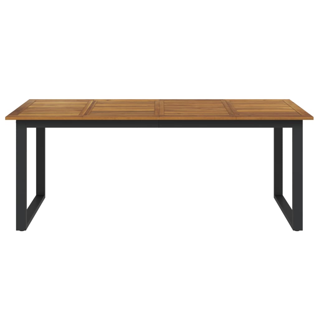Gartentisch mit Beinen in U-Form 200x90x75 cm Massivholz Akazie