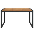 Gartentisch mit Beinen in U-Form 140×80×75 cm Massivholz Akazie