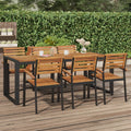 Gartentisch mit Gestell U-Form 200x90x75 cm Akazie Massivholz