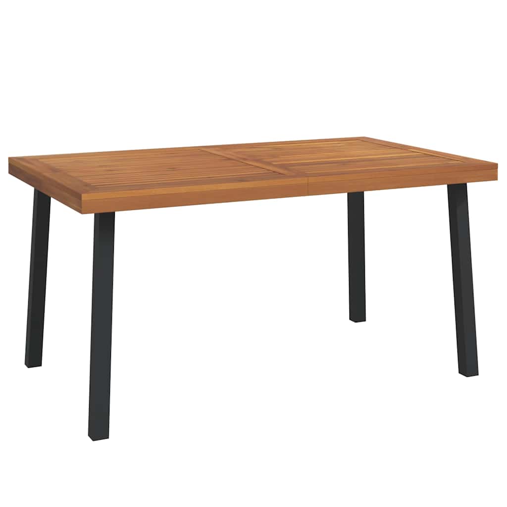Gartentisch 150x90x75 cm Massivholz Akazie