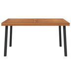 Gartentisch 150x90x75 cm Massivholz Akazie