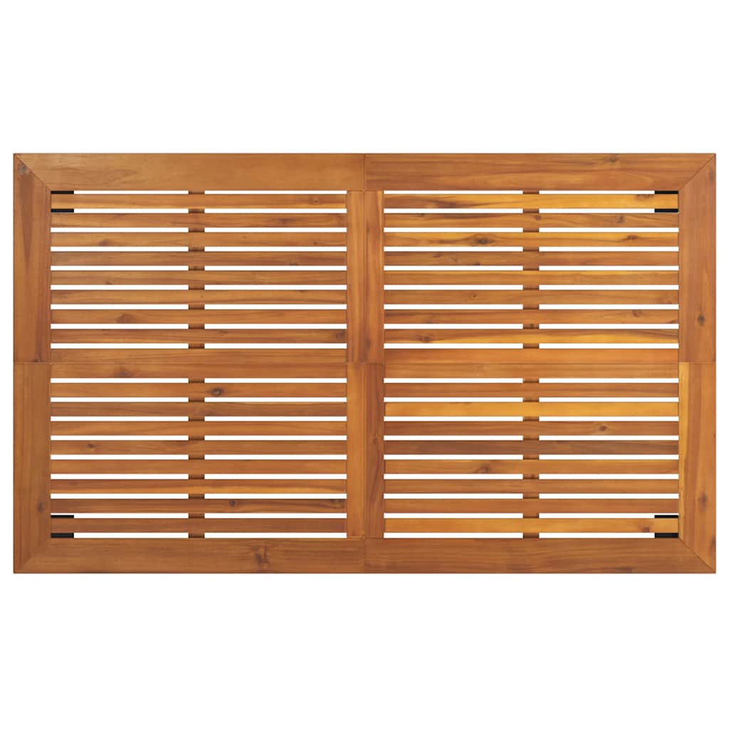 Gartentisch 150x90x75 cm Massivholz Akazie