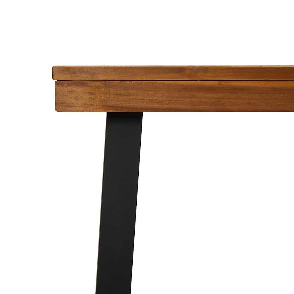 Gartentisch 150x90x75 cm Massivholz Akazie