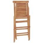 Gartenstühle 2 Stk. Klappbar 47x63x90 cm Massivholz Teak