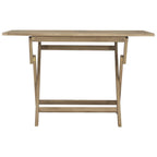 Gartentisch Klappbar Grau 120x70x75 cm Massivholz Teak