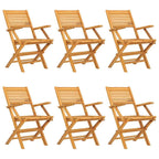 7-tlg. Garten-Essgruppe Massivholz Teak