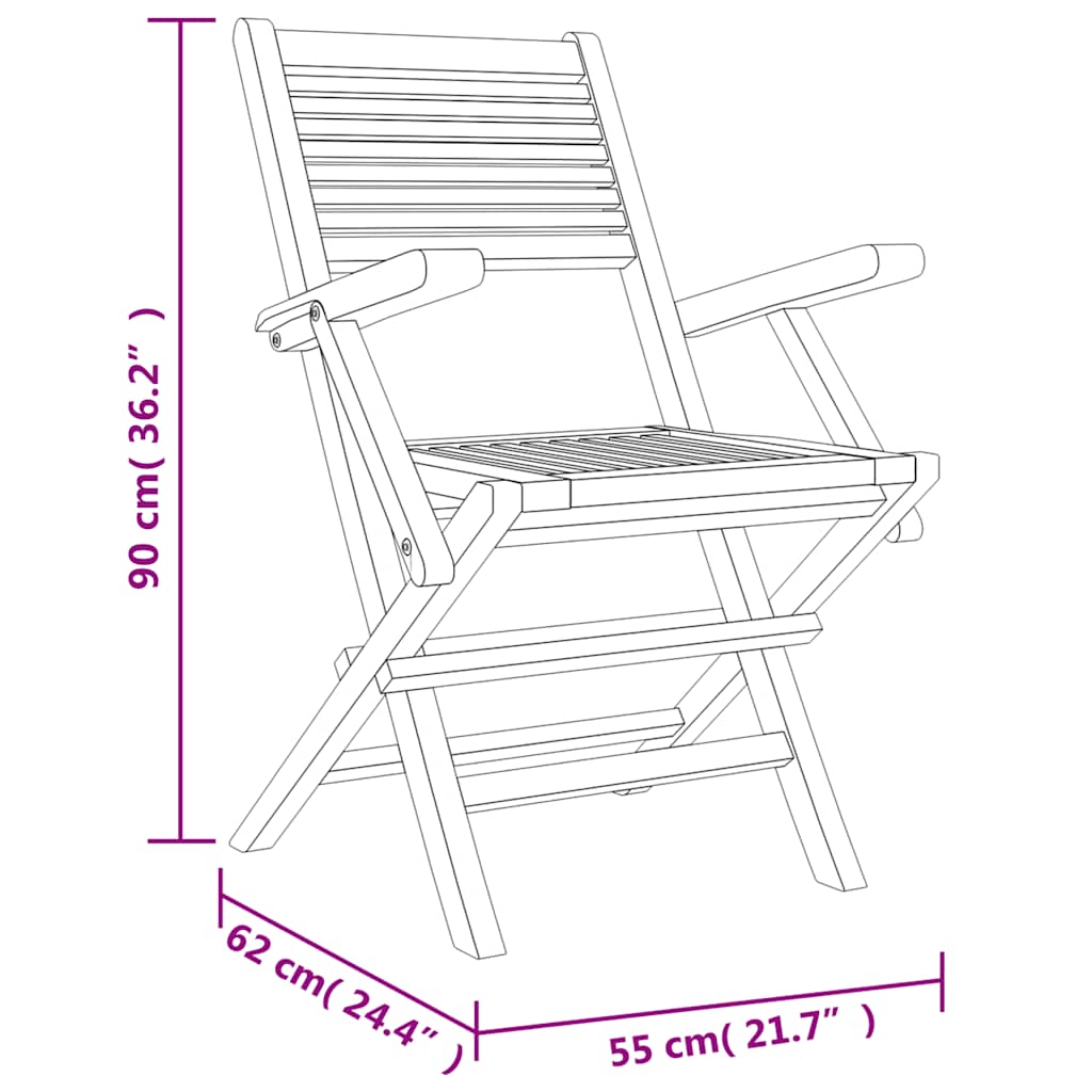 7-tlg. Garten-Essgruppe Massivholz Teak