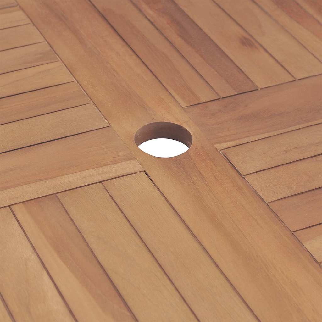 5-tlg. Garten-Essgruppe Massivholz Teak